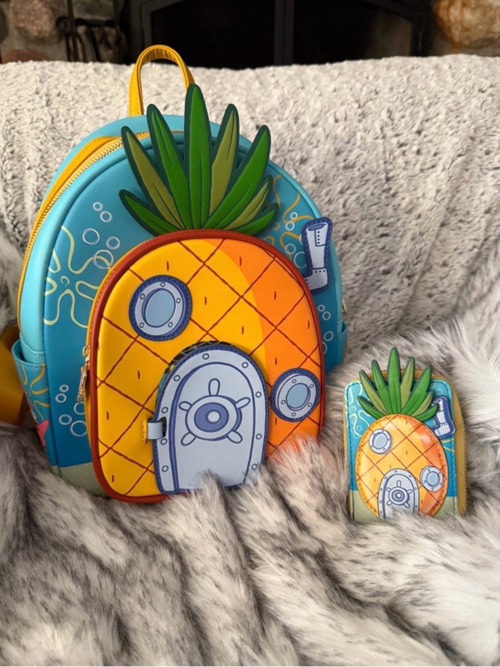 Loungefly SpongeBob Bikini Bottom Backpack and Wallet